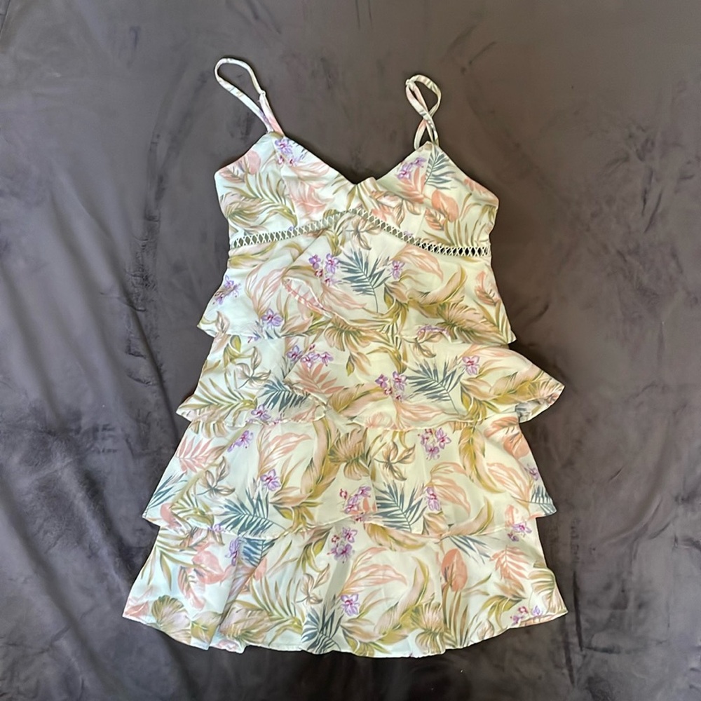 Tropical Blue Rain dress